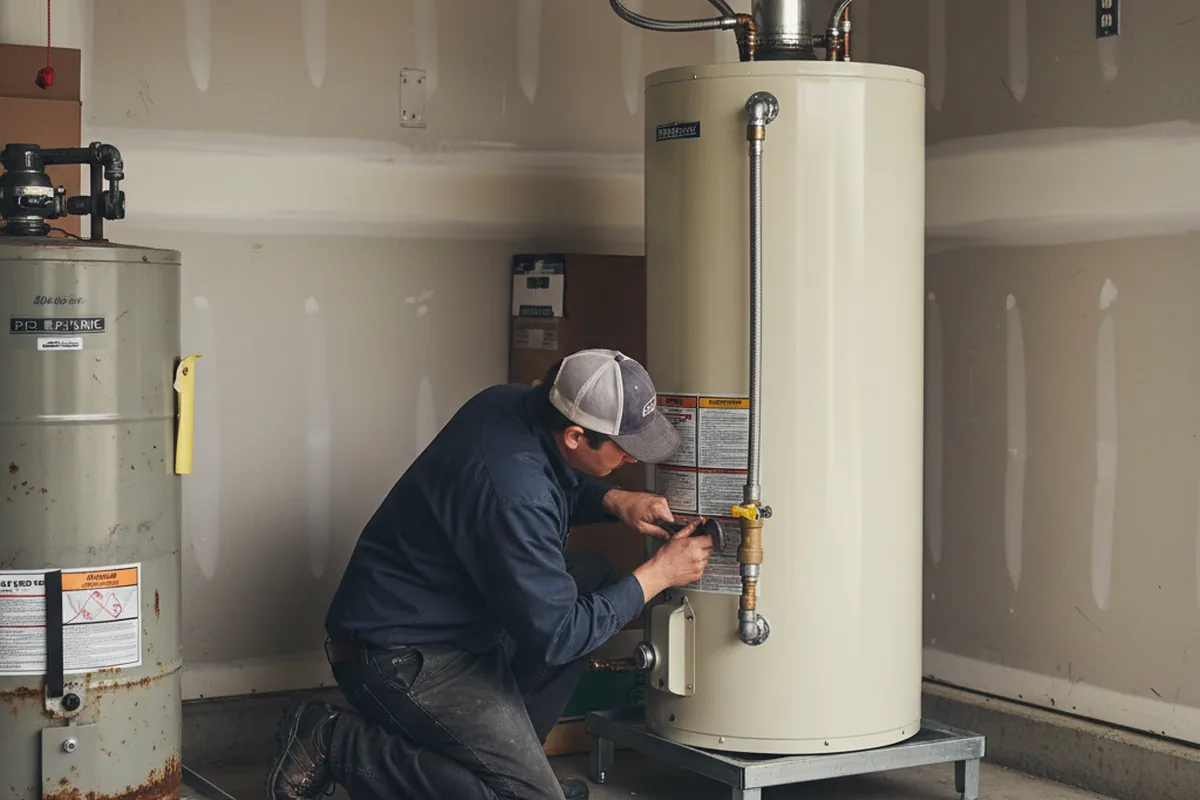 Water heater and shutoff valve replacement in Ben Lomond